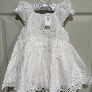 GAP Baby White Eyelet Dress